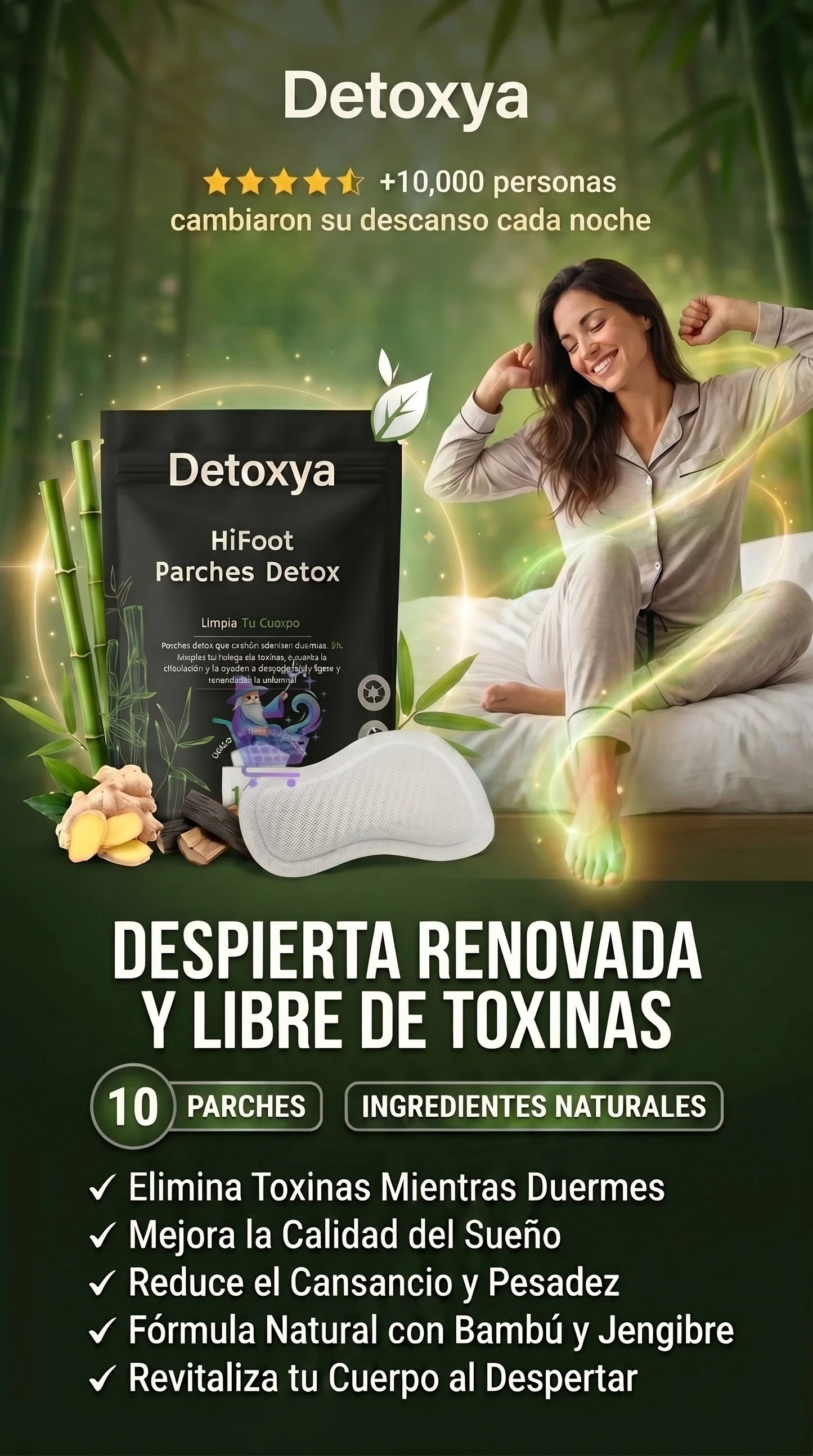 Detoxya Parches Detox: Renueva tu cuerpo mientras duermes
