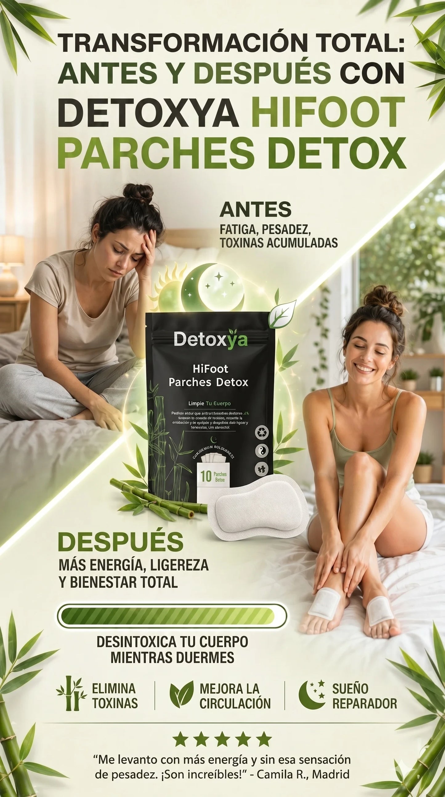 Detoxya Parches Detox: Renueva tu cuerpo mientras duermes