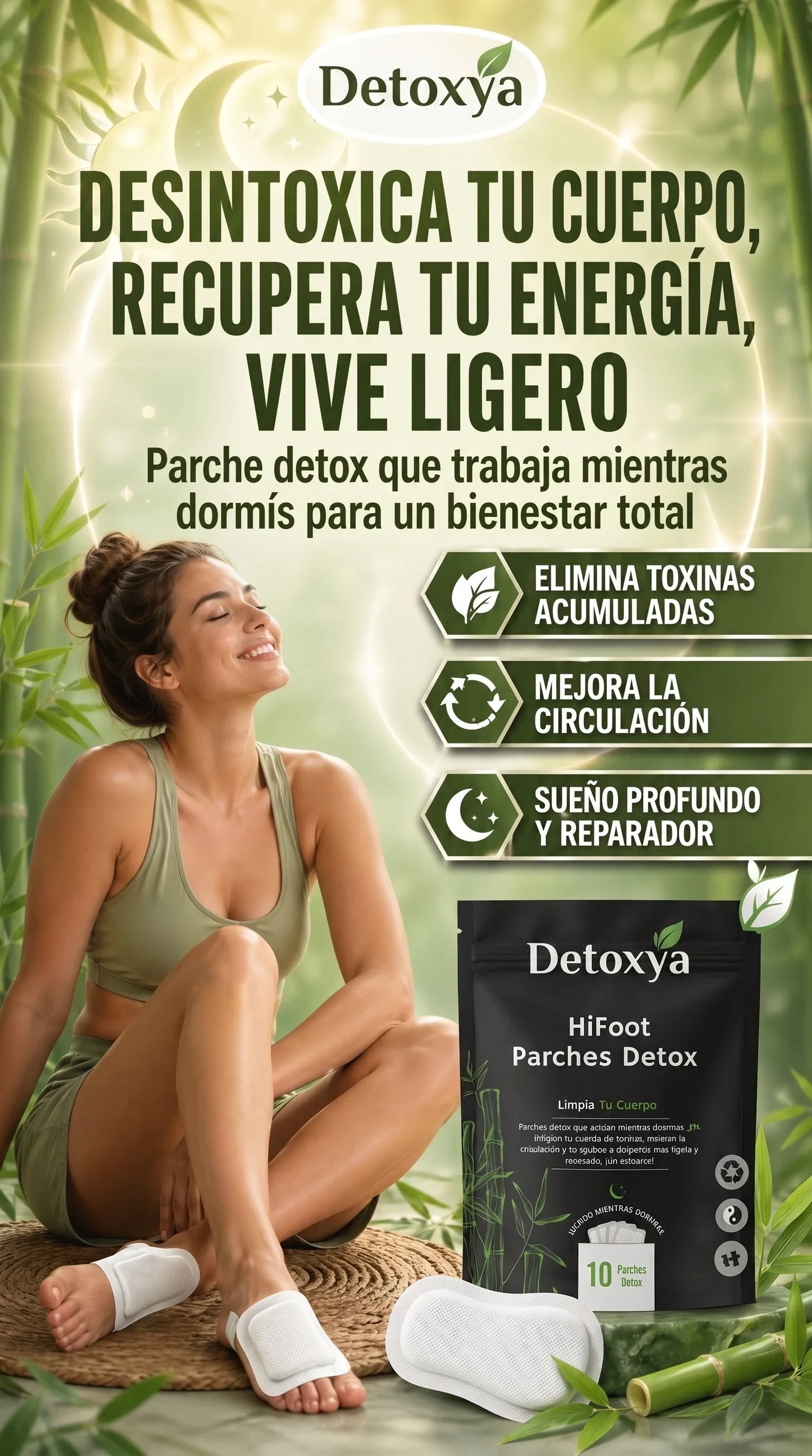 Detoxya Parches Detox: Renueva tu cuerpo mientras duermes