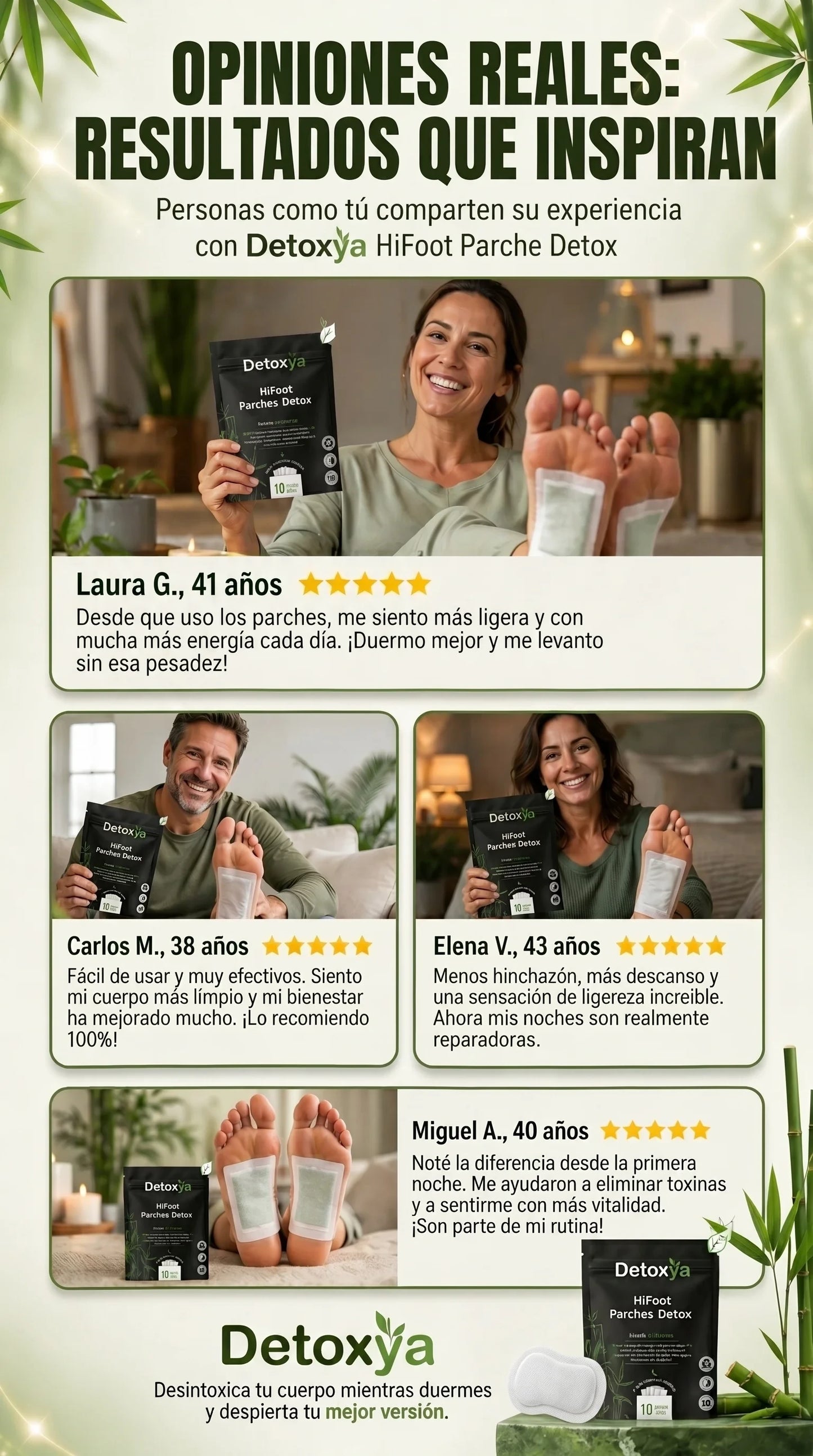 Detoxya Parches Detox: Renueva tu cuerpo mientras duermes